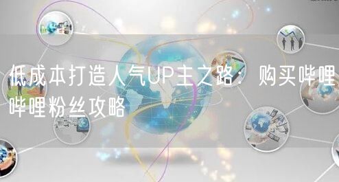 低成本打造人气UP主之路：购买哔哩哔哩粉丝攻略