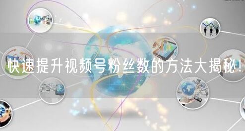 快速提升视频号粉丝数的方法大揭秘！