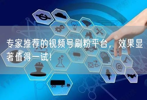 专家推荐的视频号刷粉平台，效果显著值得一试！