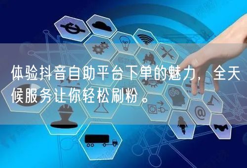 体验抖音自助平台下单的魅力，全天候服务让你轻松刷粉。