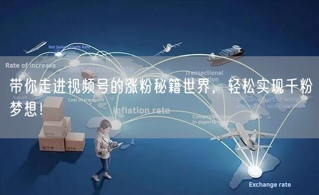 带你走进视频号的涨粉秘籍世界，轻松实现千粉梦想！