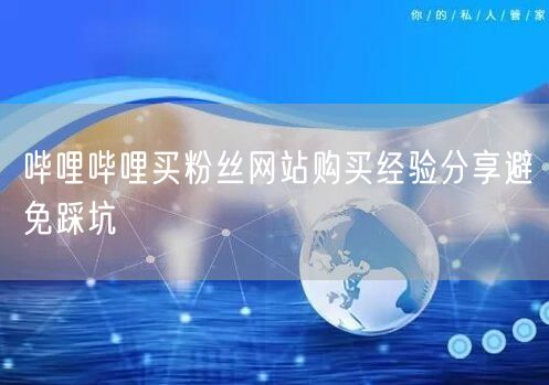 哔哩哔哩买粉丝网站购买经验分享避免踩坑