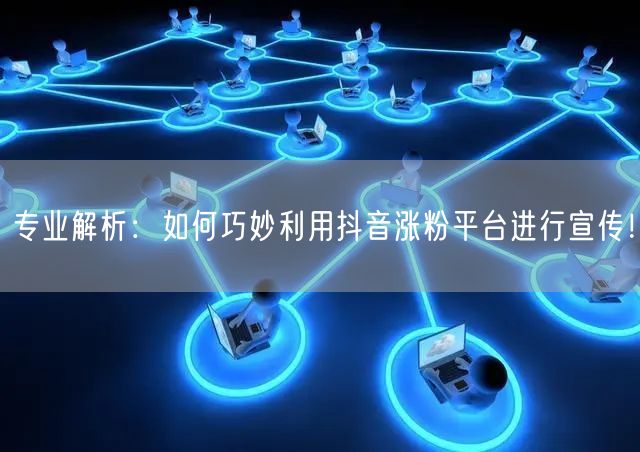 专业解析：如何巧妙利用抖音涨粉平台进行宣传！
