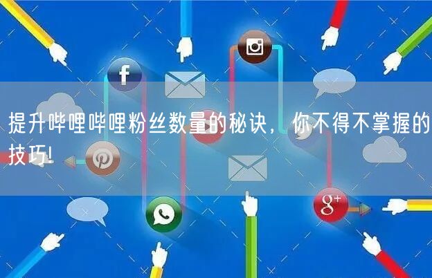提升哔哩哔哩粉丝数量的秘诀，你不得不掌握的技巧!
