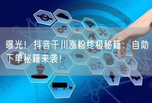曝光！抖音千川涨粉终极秘籍：自助下单秘籍来袭！