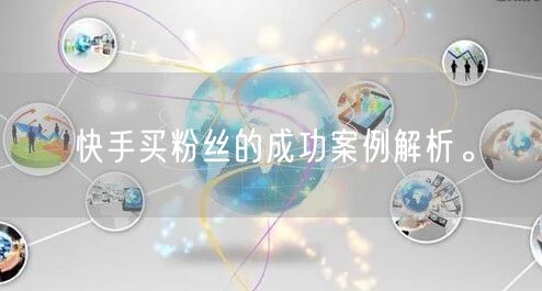 快手买粉丝的成功案例解析。