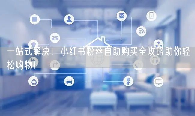 一站式解决！小红书粉丝自助购买全攻略助你轻松购物！