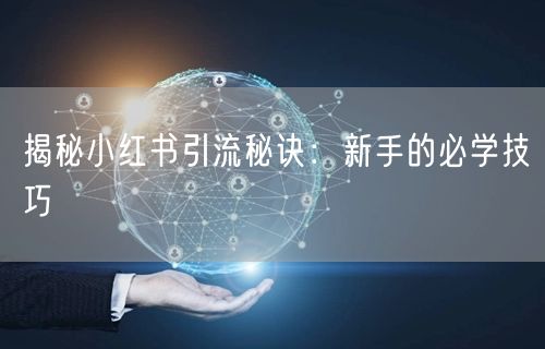 揭秘小红书引流秘诀：新手的必学技巧