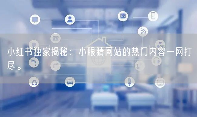 小红书独家揭秘：小眼睛网站的热门内容一网打尽。